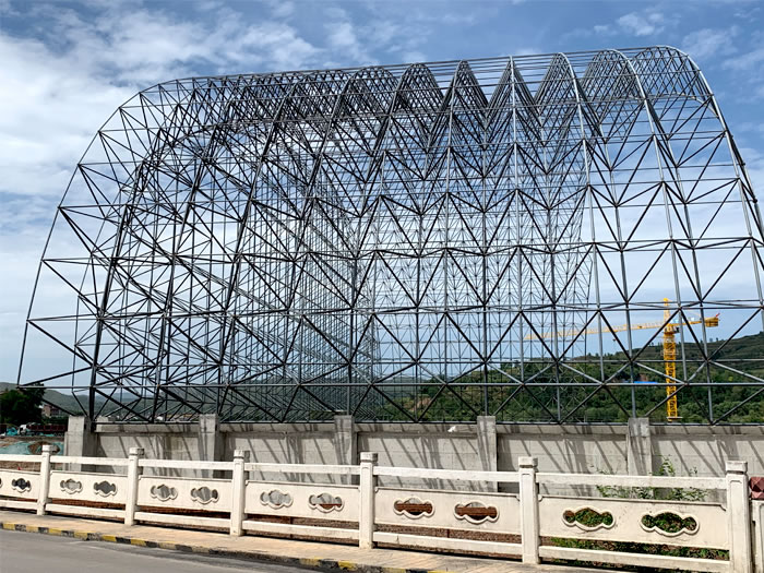 萍乡山寨矿储煤棚网架